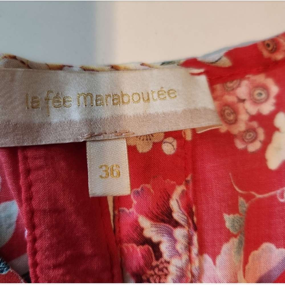 Le Fee Maraboutee Women's Floral Retro Boho Mini Dress - Picture 8 of 11